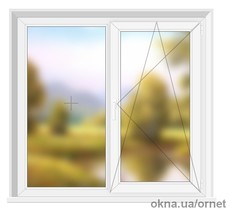 Окно пластиковое Rehau 60 1200*1400 однокамерный стекопакет ф-ра Масо